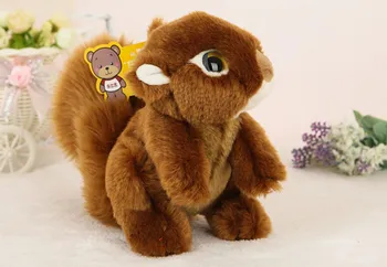 

18cm Simulated Squirrel Stuffed Plush Doll High Quality Plush Dolls For Kids Birthday Gifts Free Shipping