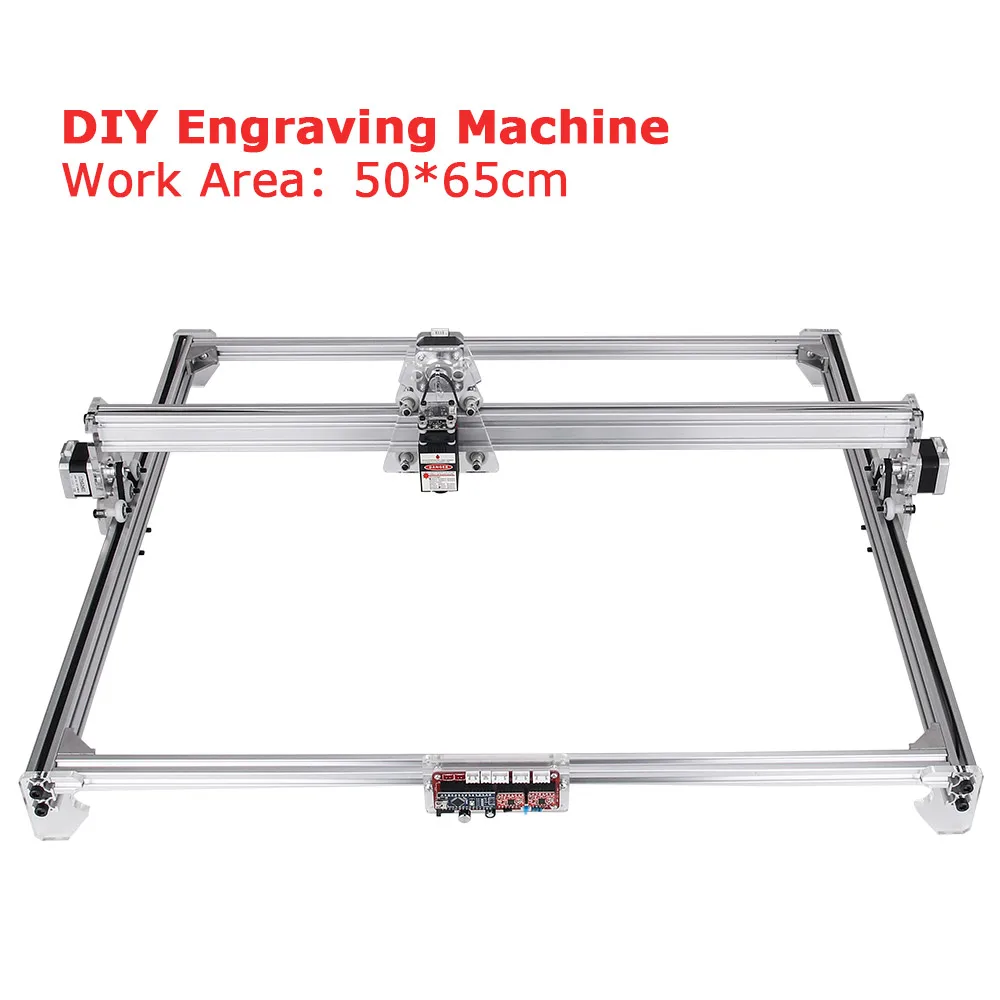 6550 CNC лазерный гравер 2 оси 12 V/10 Вт высокой мощности Мощность DIY лазерный станок для гравировки, быстроходный деревообрабатывающий фрезерный станок/лазерный резак машины