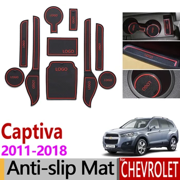 

Anti-Slip Gate Slot Mat Rubber Coaster for Chevrolet Captiva 2011 2012 2015 2016 2017 2018 Holden Captiva Accessories Stickers