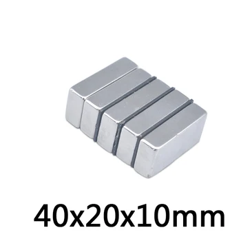 

1pcs Magnet 40x20x10 mm N35 Strong Square NdFeB Rare Earth Magnet 40*20*10 mm Neodymium Magnets 40mm x 20mm x 10mm