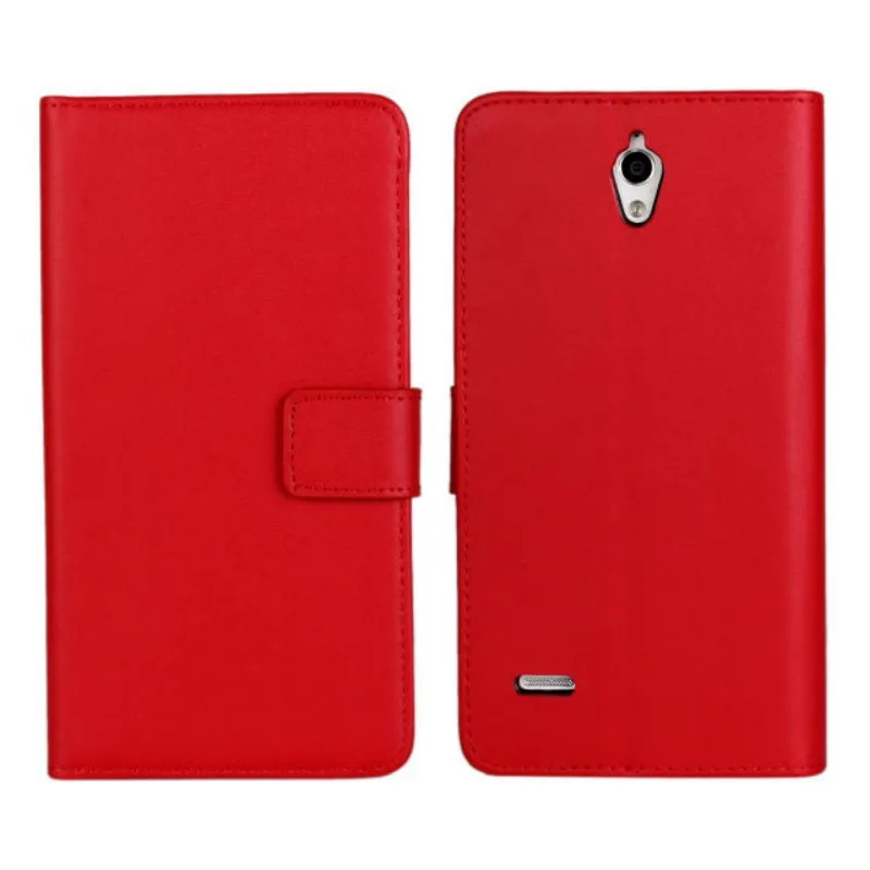 

11 Color High Quality Genuine Leather Wallet Stand Cover Case For Huawei Ascend G700 With Card Holder Phone Bag