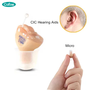 

Cofoe invisible Hearing Aid Enhancer Portable small Mini inner Ear Amplifier simple box digital Hearing Aids Left ear