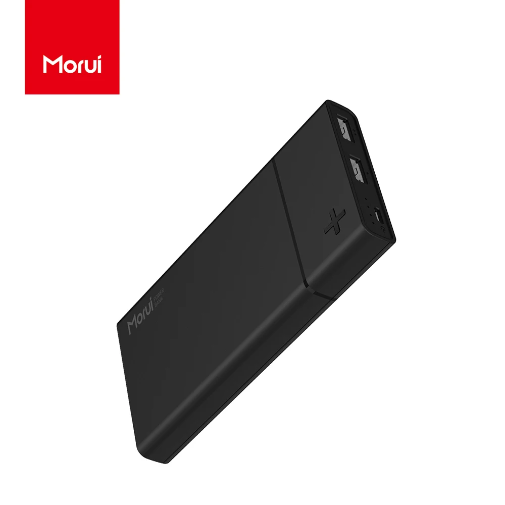 MORUI 10000 mAh Mini Power Bank SN10 Portable Charger Powerbank Dual USB Ultra-thin Black Classic External Battery for Phone MORUI 10000 mAh Mini Power Bank SN10 Portable Charger Powerbank Dual USB Ultra-thin Black Classic External Battery for Phone