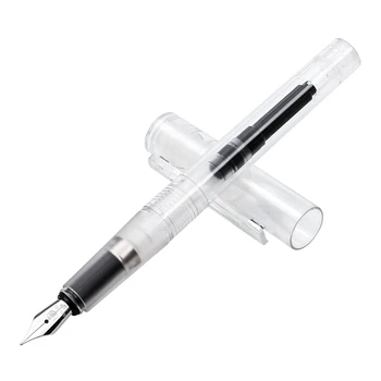 

Kaco Fountain Pen Transparent EF F Stainless Steel Nib Ink Pens for Writing Office Pens with Original Gift Case School Supplies