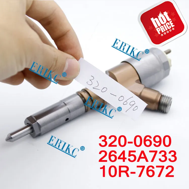 

ERIKC CAT 320-0690 (2645A733) GOWE Excavator Diesel Auto Injector 320 0690 Original New CR Fuel Pump Injector 3200690 10R-7672