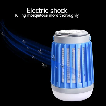 

Solar Panel Charging USB Waterproof Mosquito Killer Lamp Pest Repeller Portable LED Camping Light CLH@8