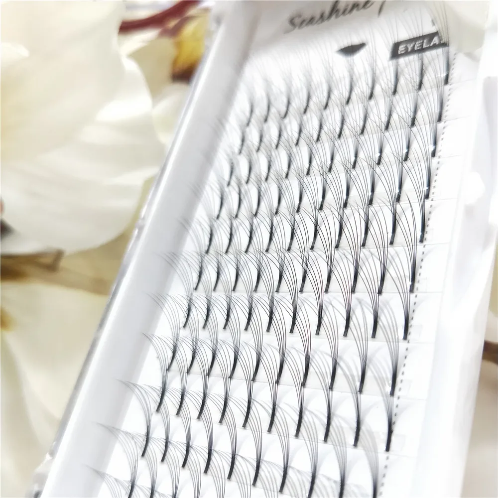 Natural long Korea material Volume 5D Eyelashes Premade Fans False