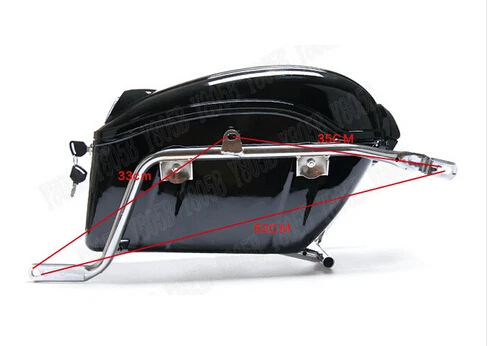 Мотоциклетная жесткая седельная сумка на багажник, багаж, задний светильник, рельсовый кронштейн для Suzuki Boulevard C50 volusion 800 C90 M109R C109 M50