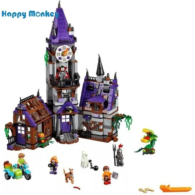 

scooby doo Mystery Mansion Building Blocks scoobydoo shaggy Velma vampire 3D Kids Toy Gifts Compatible with Legoed brick