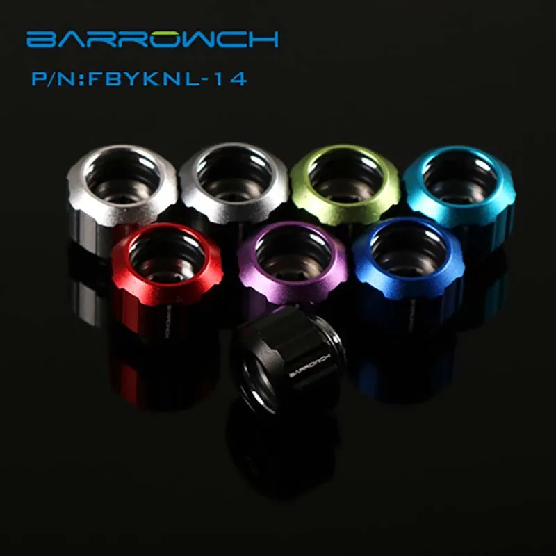 

Barrowch water cooler multicolor compression Fitting(Helm Edition)-OD14MM Rigid Tubing heatsink gadget