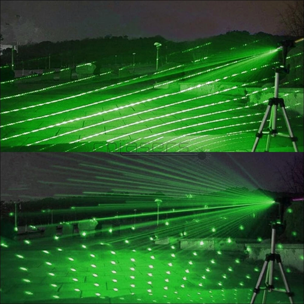 CNILasers GX6 Регулируемая фокусировка 532nm Зеленая лазерная указка видимая лазерная ручка высокая мощность Лазерный фонарь для кемпинга сигнальная лампа для охоты