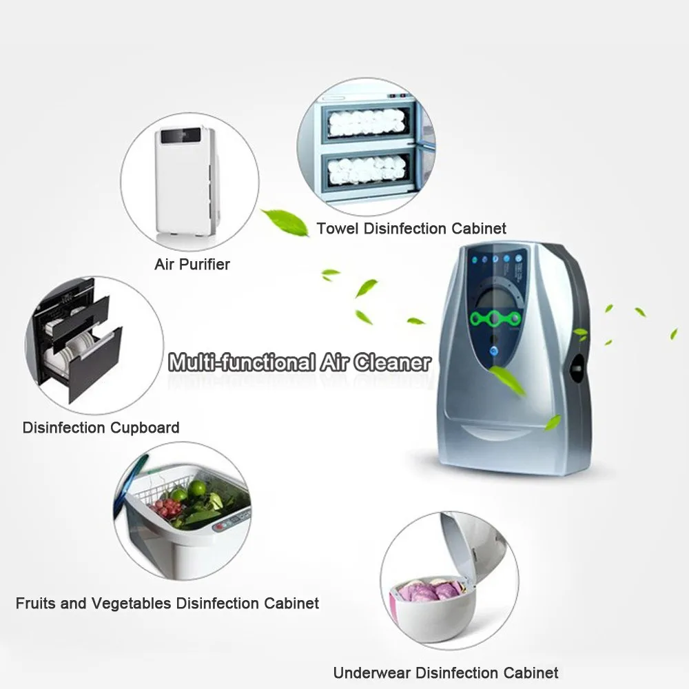 Portable Ozone Generator 500mg Oxygen Machine Ozonizer Air Water Air Purifier Vegetable Washer Ozon