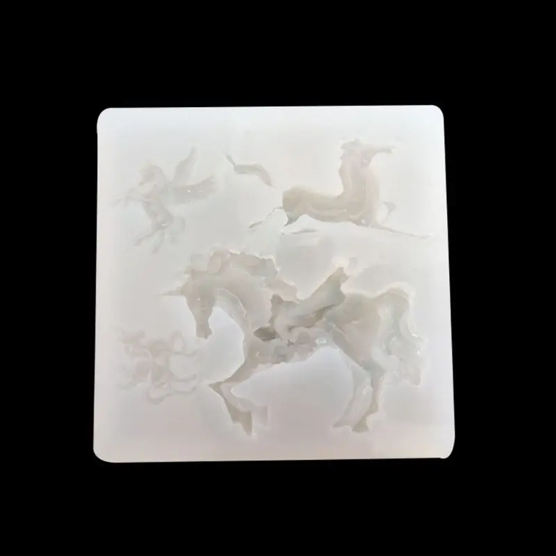 Мини 3D Летающая лошадь форма силиконовая эпоксидная смола УФ клей ремесла плесень творческий DIY искусство кулон брошь ювелирные изделия