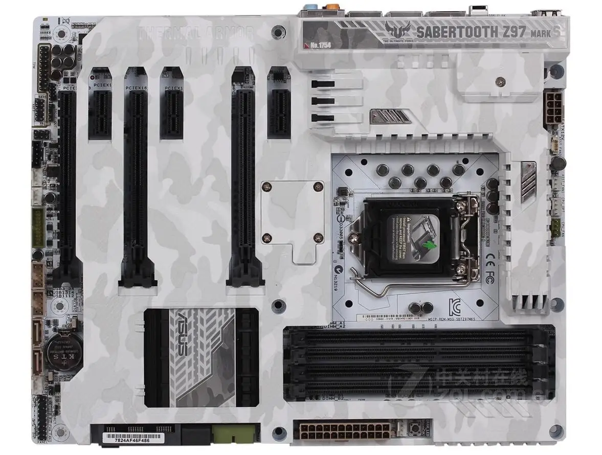 Материнская плата SABERTOOTH Z97 MARK S white tiger soul для поддержки материнской платы