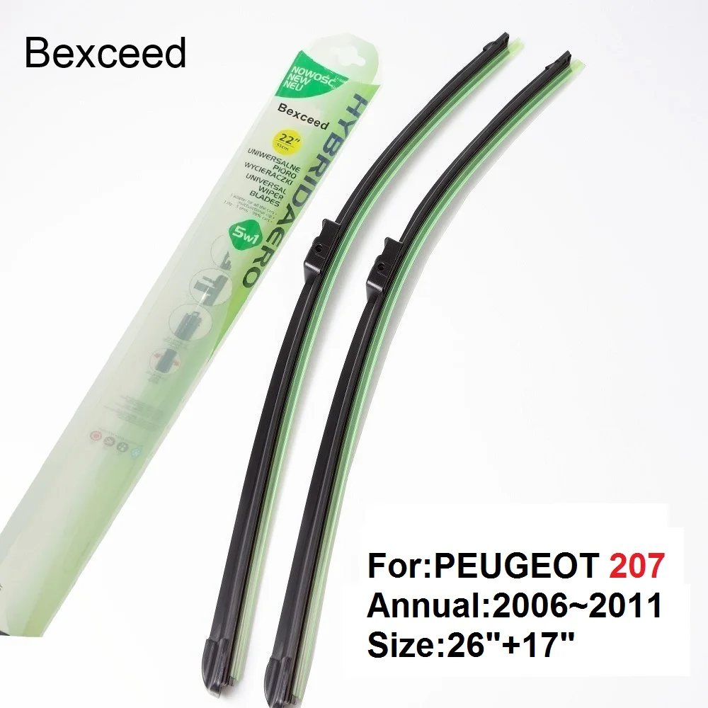 for PEUGEOT 207 Bexceed of 26"+17" Car Windshield rubber Special Wiper