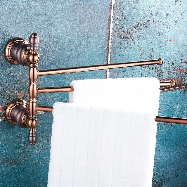 ORB color five bar black with gold three bar bathroom set,American all