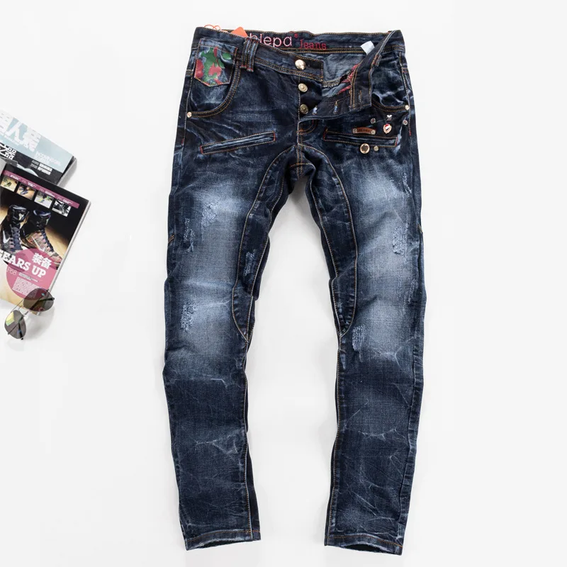 button up jeans mens