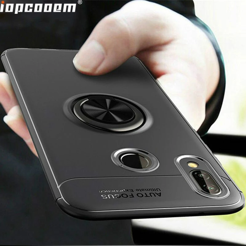 

Luxury Cases For Samsung Galaxy A30 Case Finger Ring Car Magnet Holder Soft Silicone Back Cover For Samsung Galaxy A50 Coque