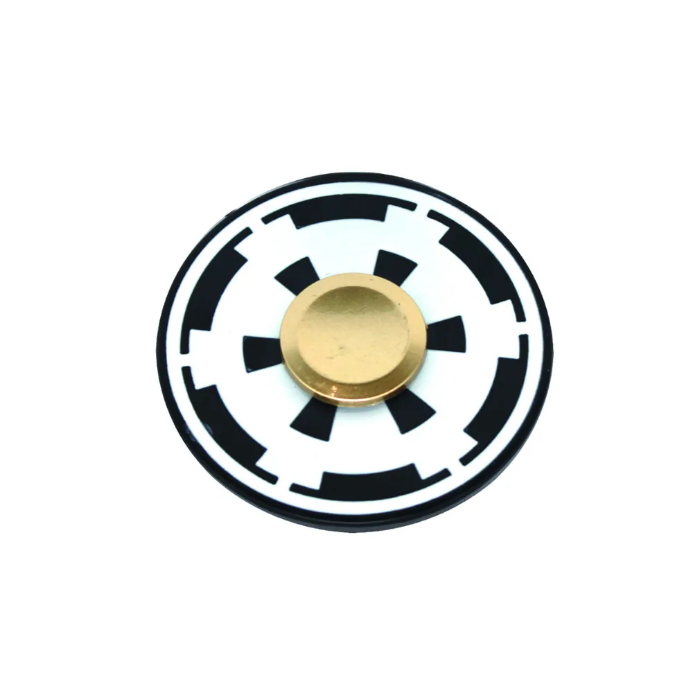 1 шт. Металл Белый Черный Круглый колеса EDC палец руки Spinner handspinner Треугольники