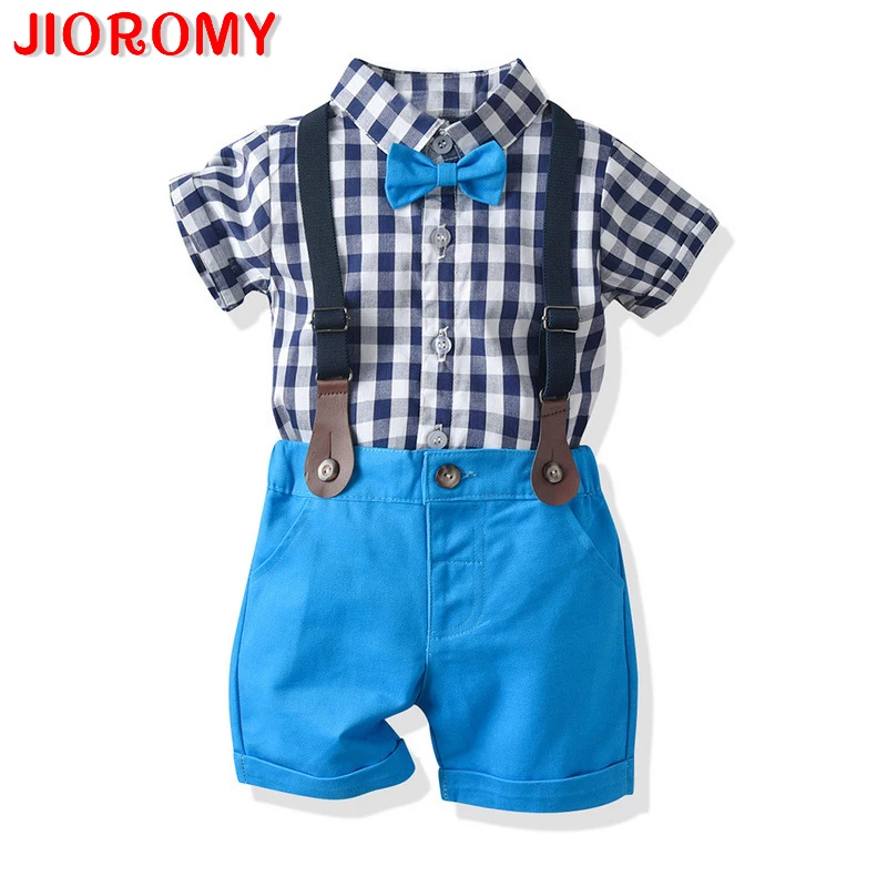 JIOROMY/Летний костюм для мальчиков Новинка 2019 года европейские и американские