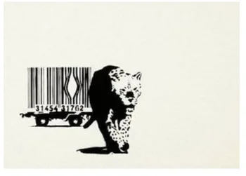 

Bar Code 2004 Banksy Street Art Decorative Kraft Poster Canvas Painting Wall Sticker Home Decor Gift