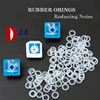 125pcs MX Cap Keyboard o ring 40A Switch Dampeners Cherry Rubber o-rings Transparent /Red /Blue Keycap O Ring Replace Part ► Photo 2/6
