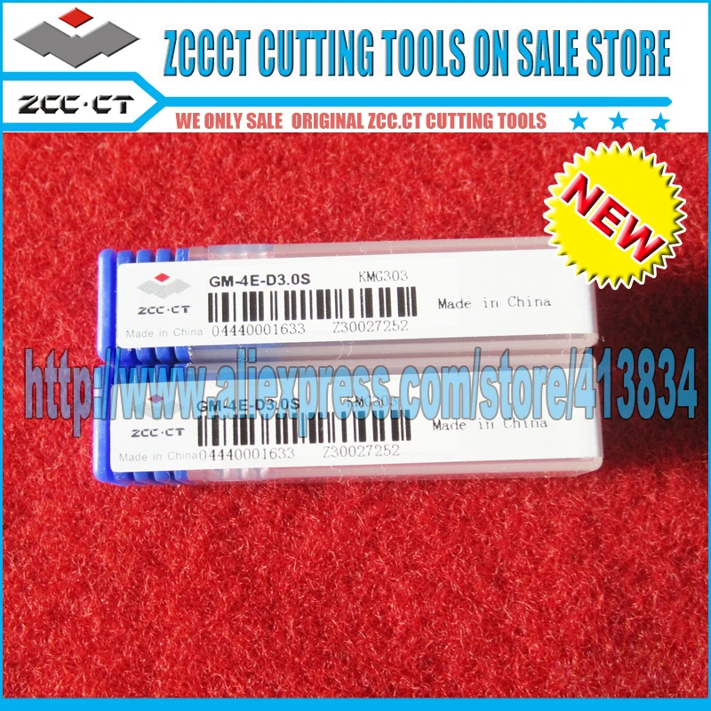 

1 piece GM-4E-D3.0S GM ZCC.CT Cemented Carbide CNC 4 Flute Flattened end mill with straight shank