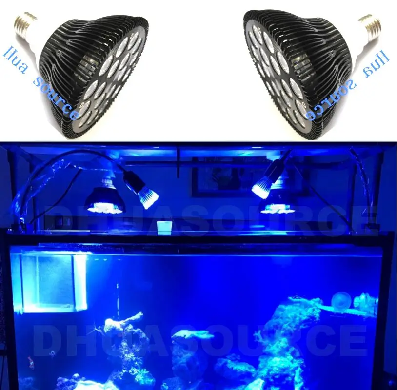 

LED Aquarium Light Nano 18W LED Aquarium Lighting Bulb with Full Spectrum for Fish Tank Coral Reef Saltwater Tank Plants Growth