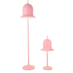 Nordic Творческий розовый колокол E27 Железный Настольные лампы для Moderno Hotel дома Спальня прикроватной тумбочке детская комната 1022