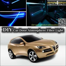 Для Alfa Romeo Камаль AR интерьер окружающего света настройки атмосферу Волокно оптическое Ленточные огни двери Панель освещения для настройки