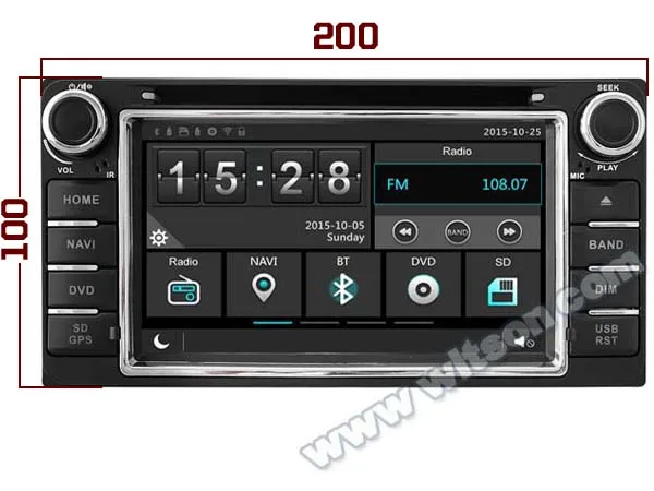 Excellent WITSON Android 9.1 car auto radio For TOYOTA COROLLA/RAV4/VIOS/HILUX/Terios CAR DVD NAVIGATION DVR/DAB/OBD/TPMS SUPPORT 2