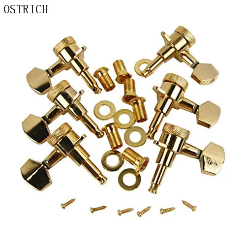 

Golden Twist Lock Electric Acoustic Guitar Tuning Pegs Machine Heads 3X3 3L3R
