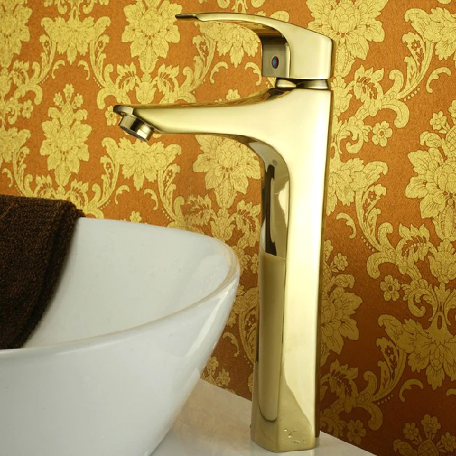

L17271 - Luxury Deck Mounted Gold Color Brass Basin Mixer