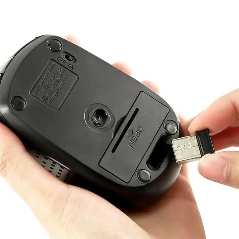 Беспроводная мышь 2,4 ГГц+ USB приемник мышь s Регулируемая 5-8 м Wifi диапазон мышь для ноутбука ПК компьютер