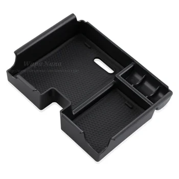 

Car Armrest Box Central Secondary Storage Glove Phone Holder Container Organizer For Land Rover Evoque 2014- 2016