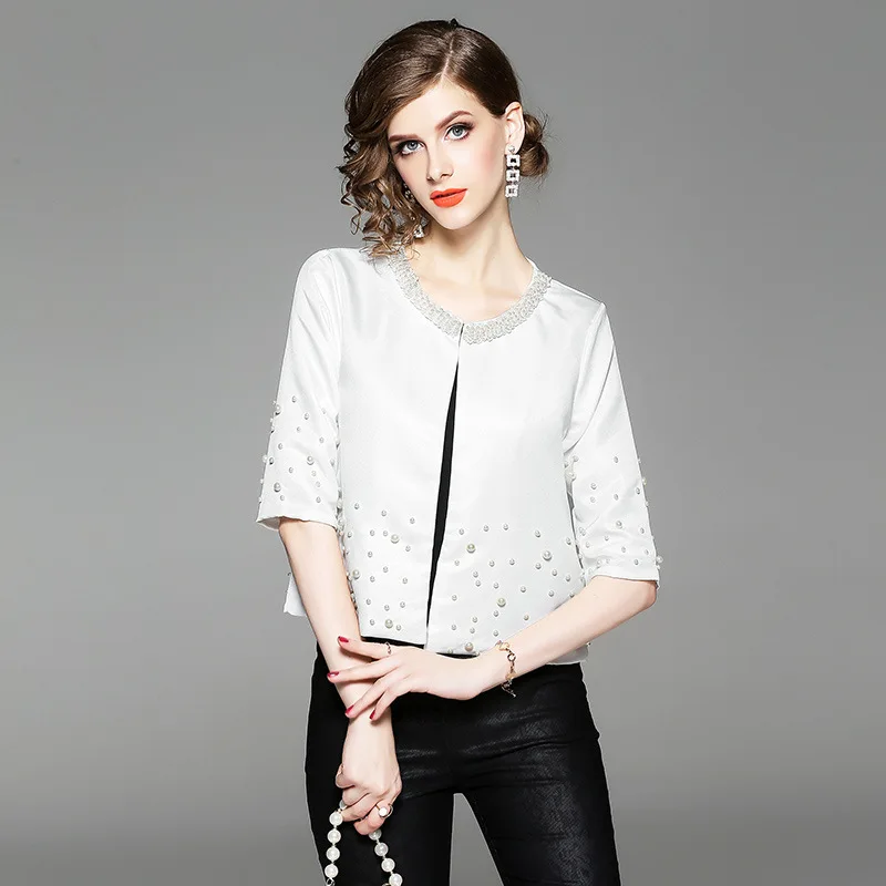 Jacket Suit Short Shawl Leisure Bead Jacket Women  jacket women  coats and jackets  Casual Jacket Suit Short Shawl Leisure Bead Jacket Women  jacket women  coats and jackets  Casual