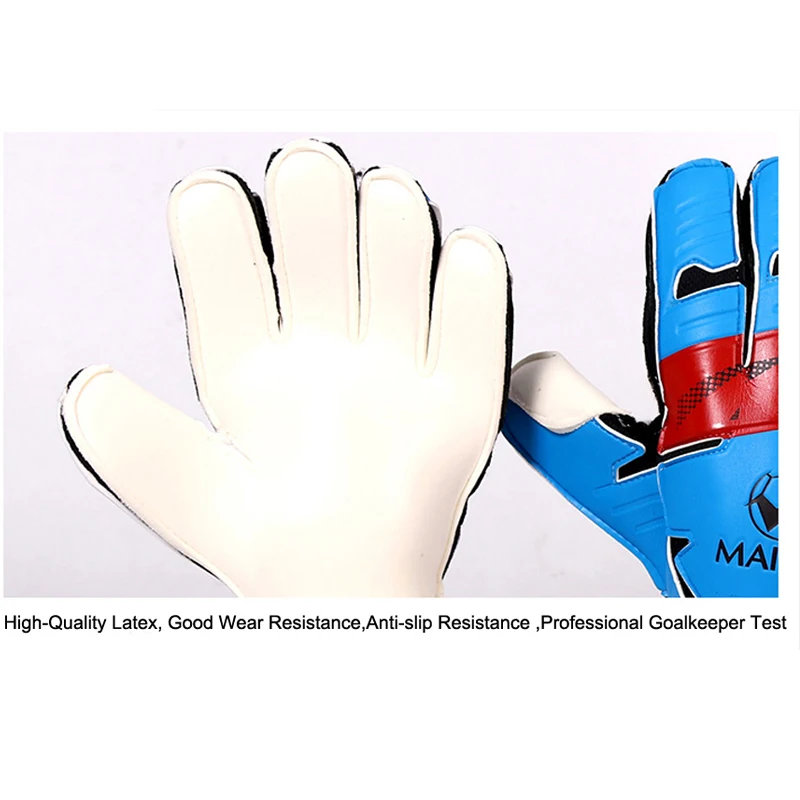 Профессиональные мужские защитные перчатки для пальцев из плотного латекса, футбольные вратарские перчатки, футбольные перчатки
