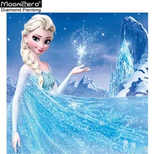 

needleworl diamond painting cartoon Anna 5d diy diamond painting kit cartoon Elsa 5D diamond painting mosiac full square/round