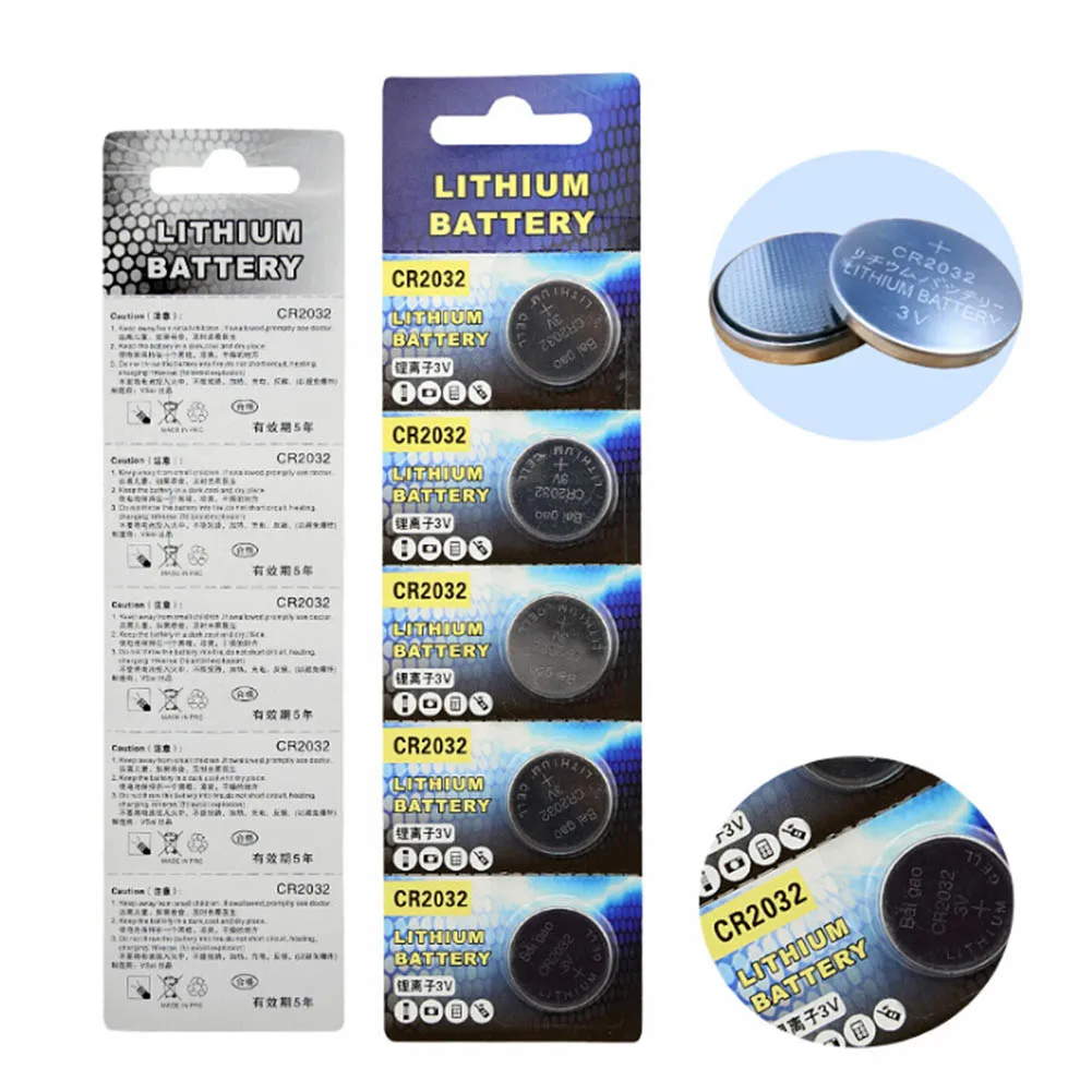 CR2032 3V Lithium Button Cell Battery Computer Motherboard Remote Control Button Battery 