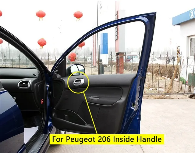  poignée porte d'intérieur Pour Peugeot 206 207 206cc