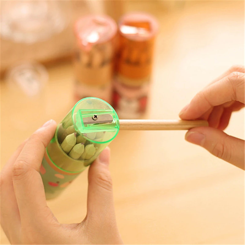 

DL CQ03 Korean Cute Mini Bear 12 color small pencil drawing pen pencil pencil student supplies