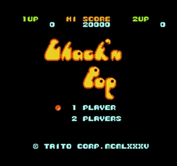 

Chack 'n Pop Region Free 8 Bit Game Card For 72 Pin Video Game Player