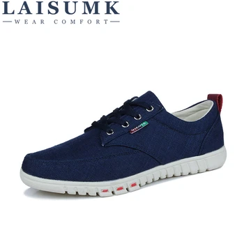 

2019 LAISUMK Wholesale Hot Sale Spring New Fashion Suede Men Shoes Mens Canvas Shoes Casual Breathable Shoes Flat Shoes 39-44