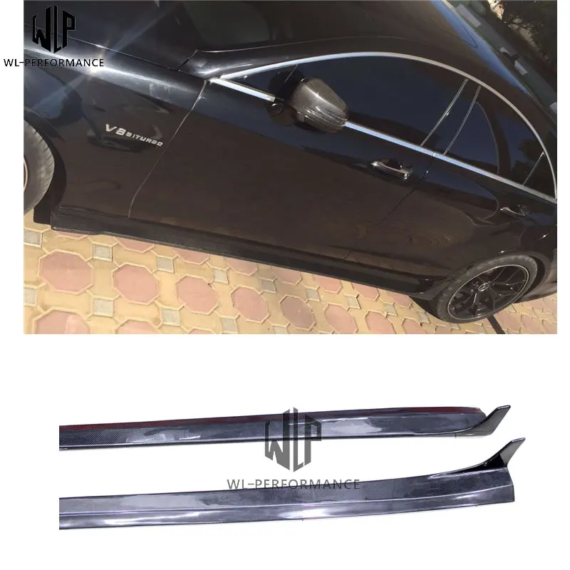 

CLS Carbon Fiber Auto Side Skirts Car Body Kit For Mercedea Benz CLS W218 2012-UP Car styling use