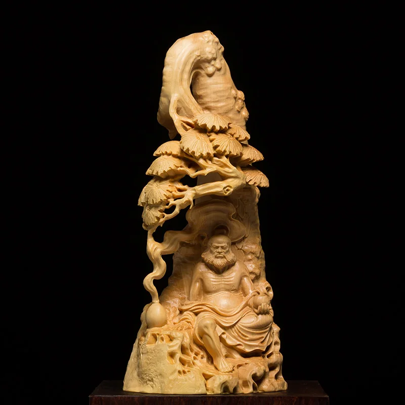 

Dharma monster ancestors statue Zen Buddha statues under the pine Feng Shui home decors