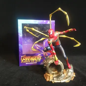 

16CM Avengers Infinity War Iron Spider Man Artfx Statue 1/10 Scale PVC Action Figure Collectible Model Toy