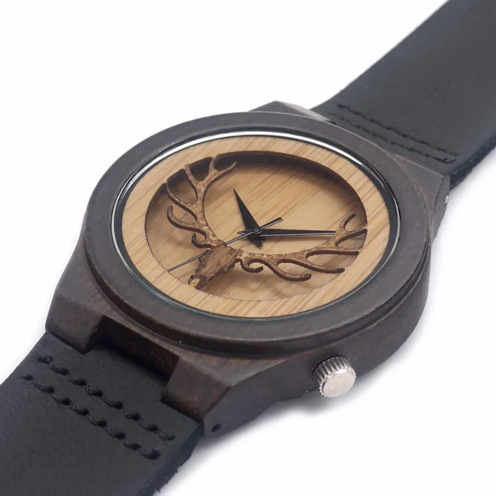 Мужские модные бамбуковые деревянные наручные часы из натуральной яловой кожи роскошные брендовые деревянные часы мужские рождественские подарки Relogio Feminino