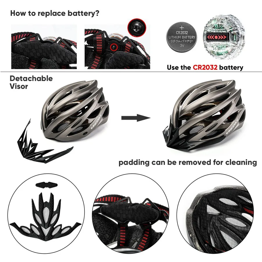 KINGBIKE ультралегкие велосипедные шлемы для мужчин и женщин MTB дорожный шлем Capacete Para