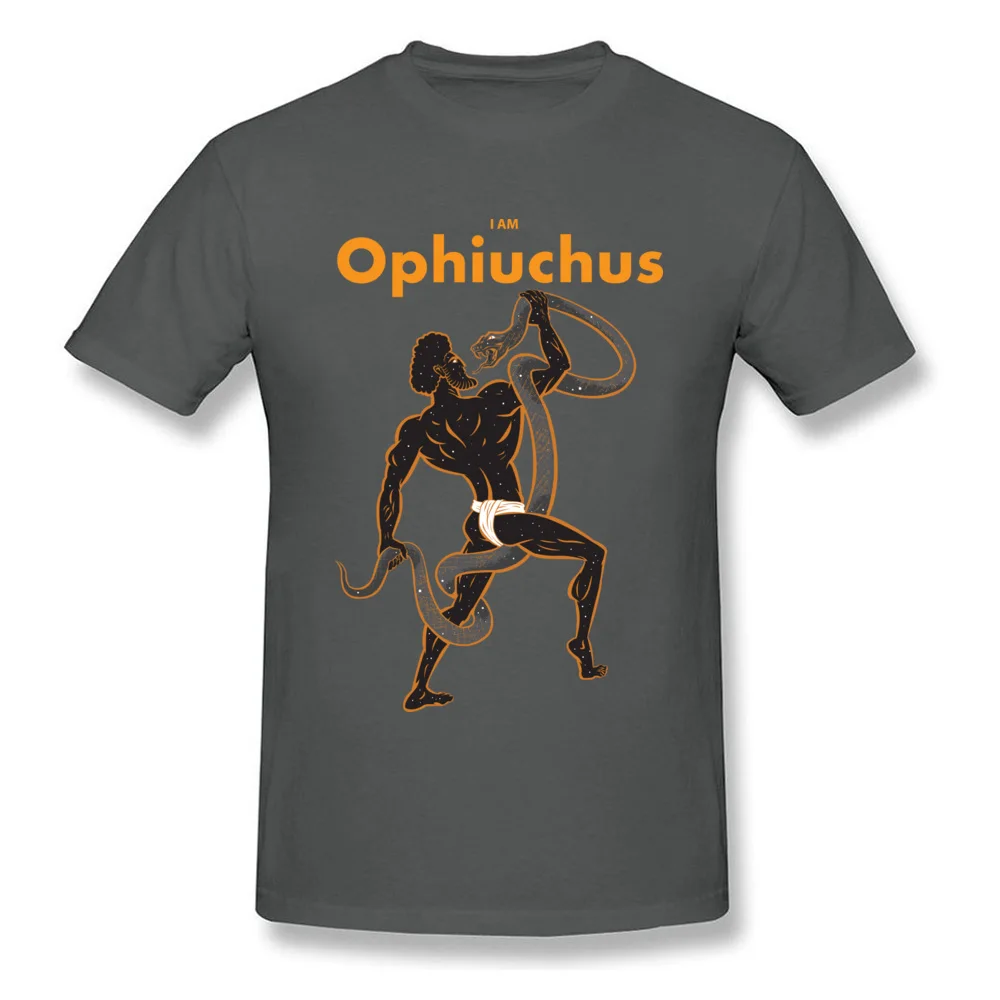 I Am Ophiuchus Summer Fall 100% Cotton Crew Neck T Shirt Short Sleeve Simple Style T-Shirt Dominant Design Tshirts I Am Ophiuchus carbon