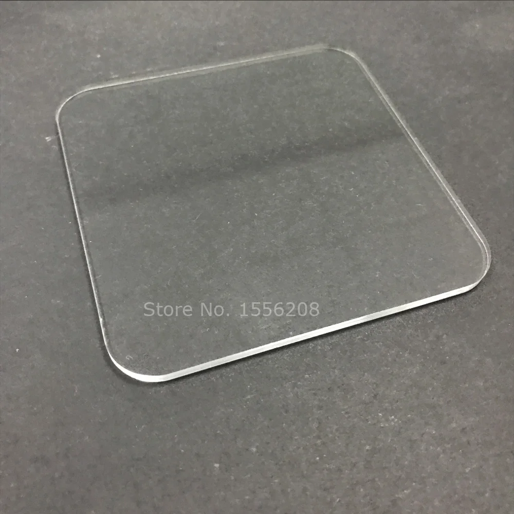 

Acrylic Board Glossy Transparent Plexiglass Plastic Sheet Organic Glass Clear 1/8 inch 3mm Thickness